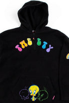Tweety Bird Quarter Zip Fleece Hoodie