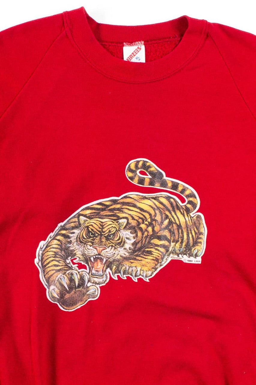 Vintage Tiger Attack Sweatshirt