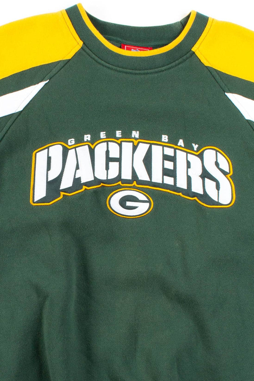 Green Bay Packers Shoulder Striped Sweatshirt