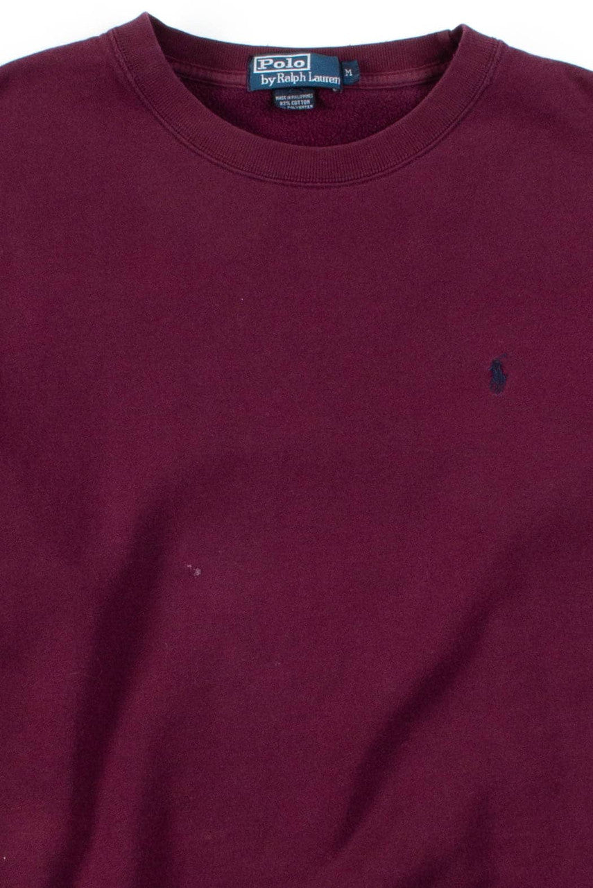 Burgundy Polo Sweatshirt