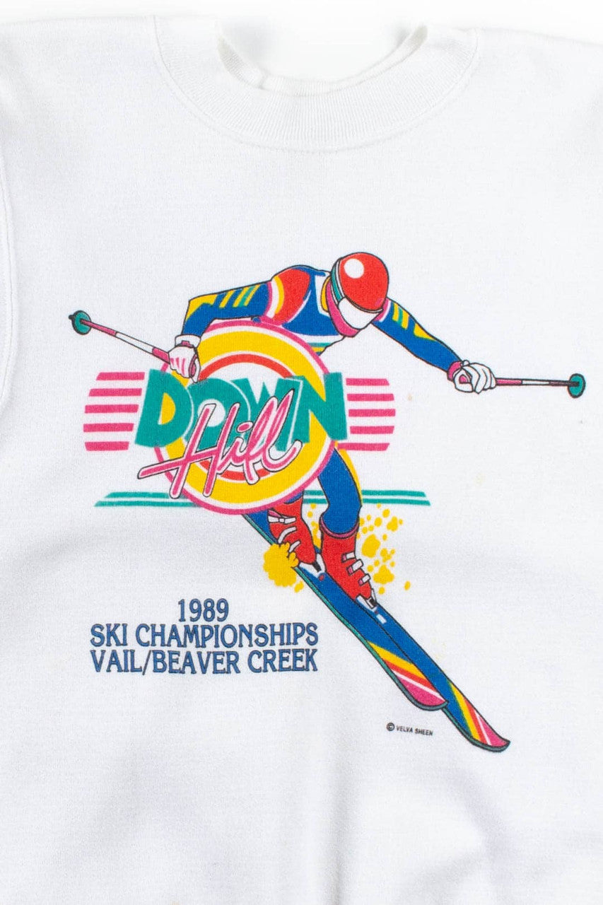 Down Hill Ski Championships 1989 Sweatshirt