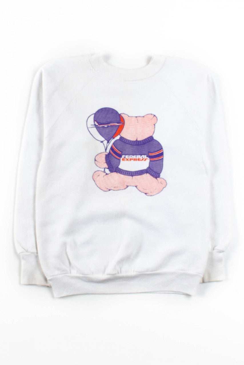 Federal Express Teddy Bear Sweatshirt