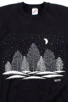Black Winter Forest Sweatshirt