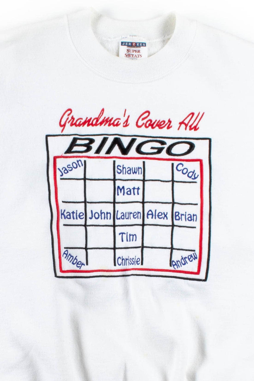 Grandma's Cover All Bingo Sweatshirt