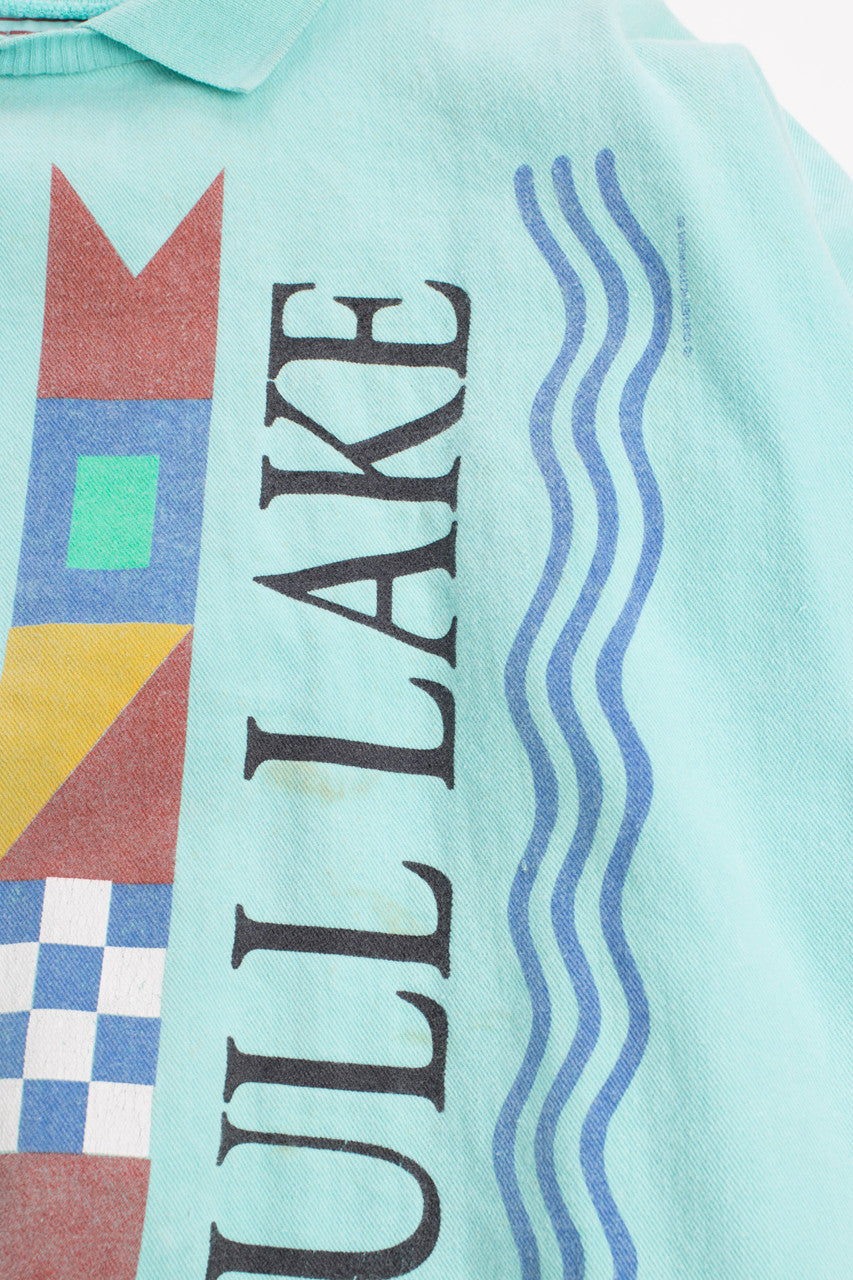 90s Gull Lake Collared Sweatshirt