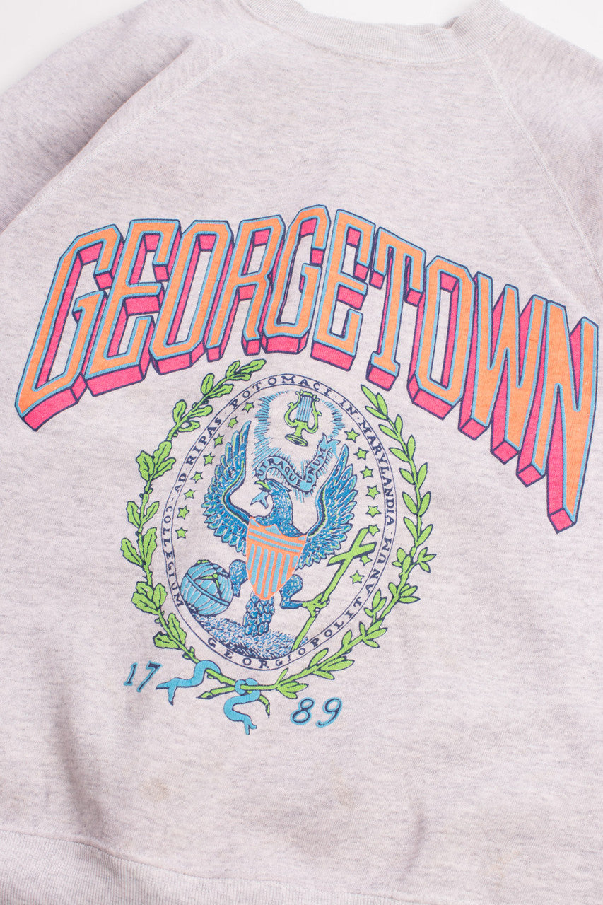 Neon Georgetown University Vintage Sweatshirt