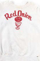 Distressed Red Onion Cutoff Sweatshirt
