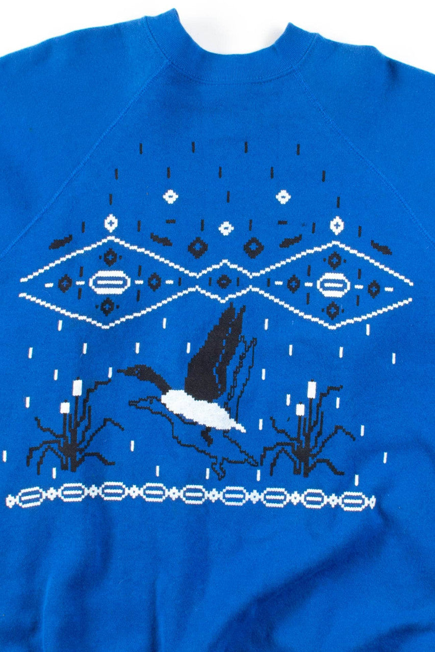 Goose Pattern Sweatshirt