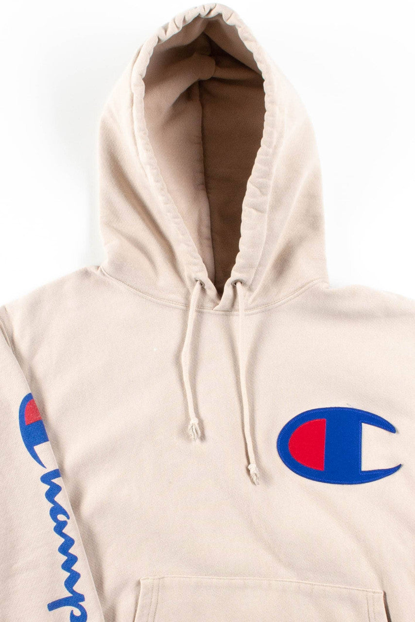 Beige Champion Hoodie