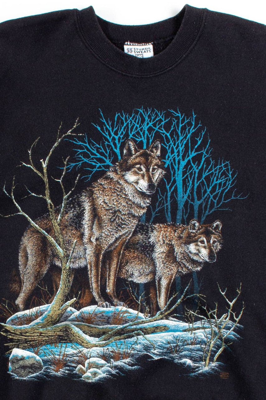 Two Wolves Forest Sweatshirt