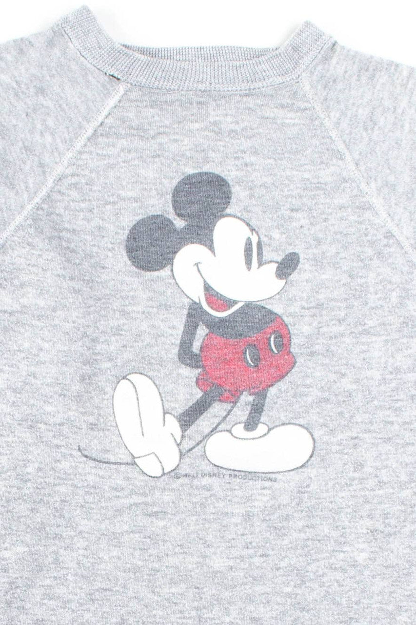 Mickey Mouse Vintage Cropped Sweatshirt