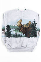 Allover Graphic Moose Sweatshirt