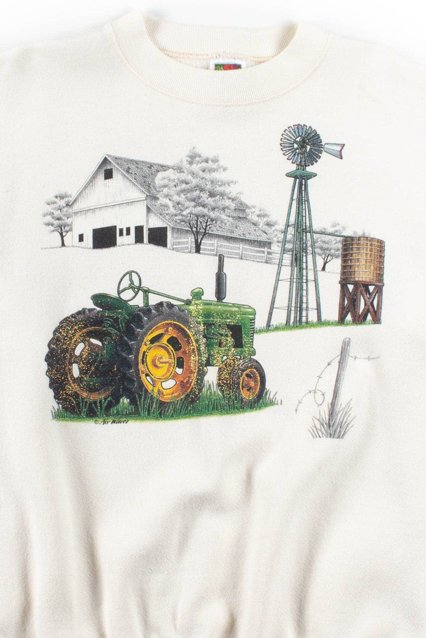 Glittery Tractor Sweatshirt