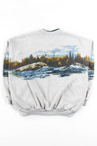 Allover Graphic Bald Eagle Sweatshirt