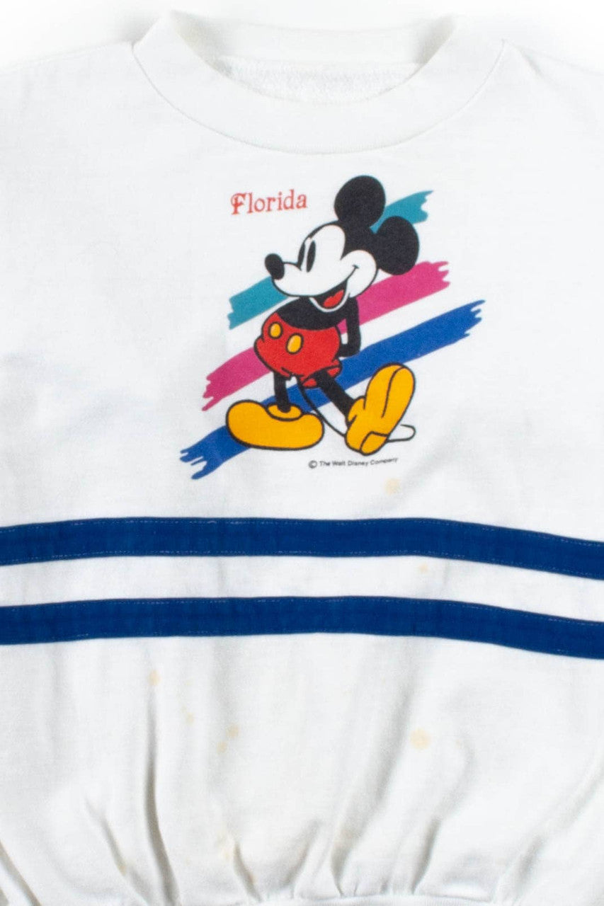 Florida Mickey Mouse Striped Sweatshirt