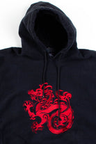 Red Dragon Embroidered Hoodie