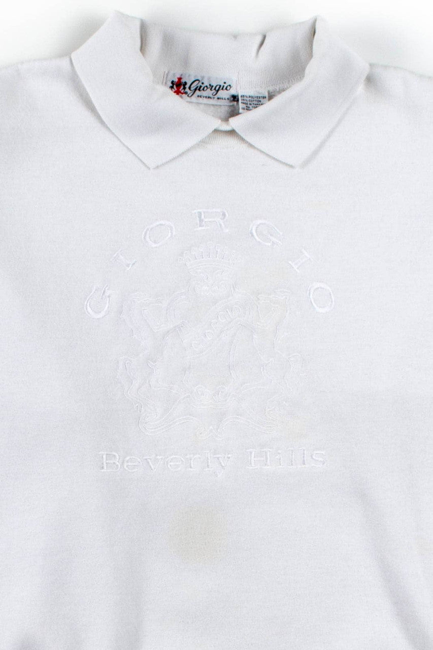 Giorgio Beverly Hills Collared Sweatshirt
