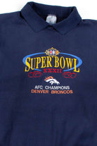 Super Bowl XXXII Denver Broncos Collared Sweatshirt