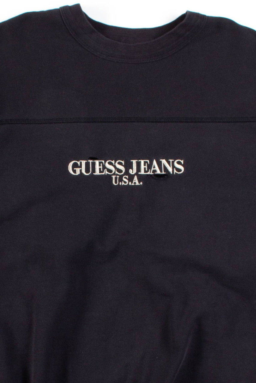 Distressed Guess Jeans Sweatshirt