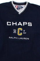 Black Chaps V-Neck Sweatshirt