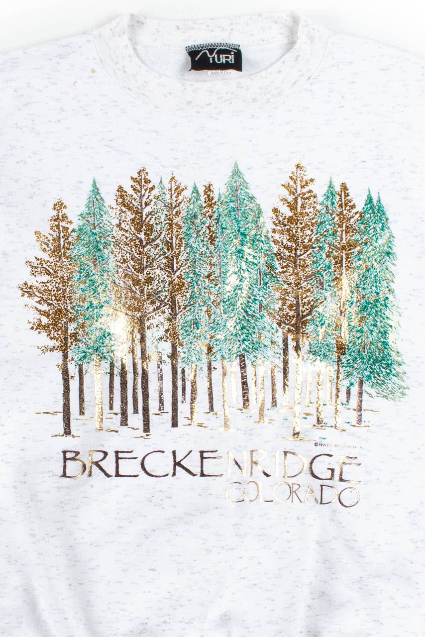 Breckenridge Colorado Gold Foil Sweatshirt