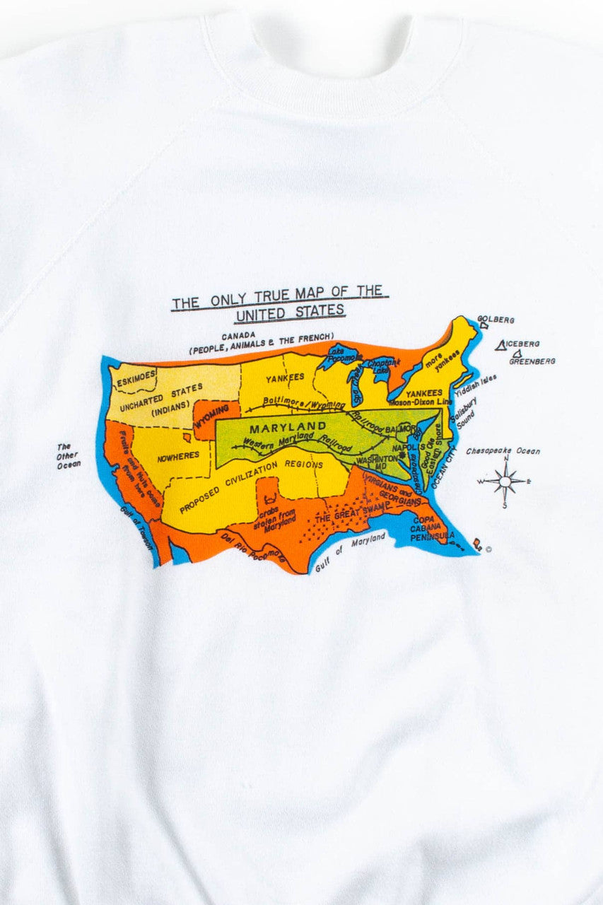 The Only True Map Vintage Sweatshirt