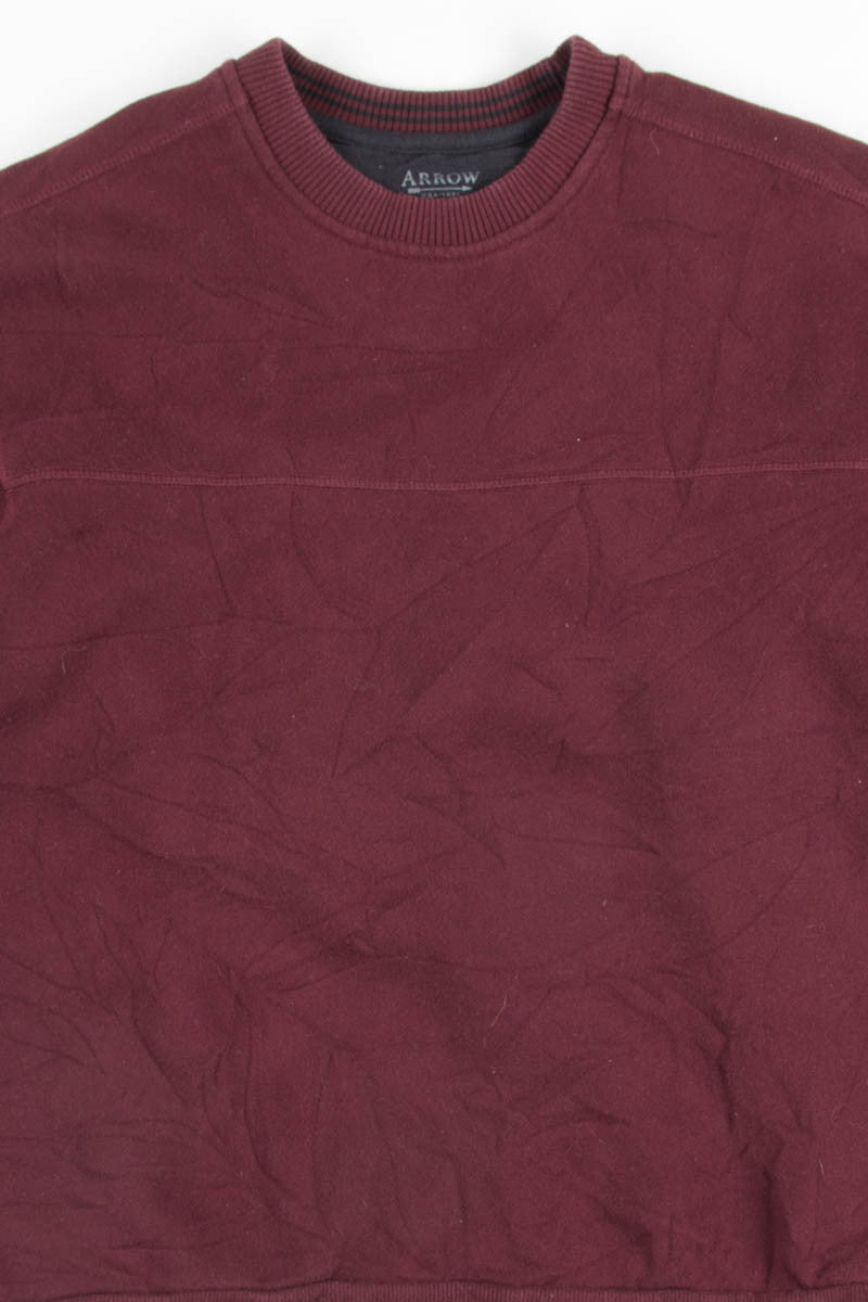Burgundy Recycled Sweatshirt 3