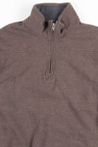 Brown Zip Up Sweatshirt