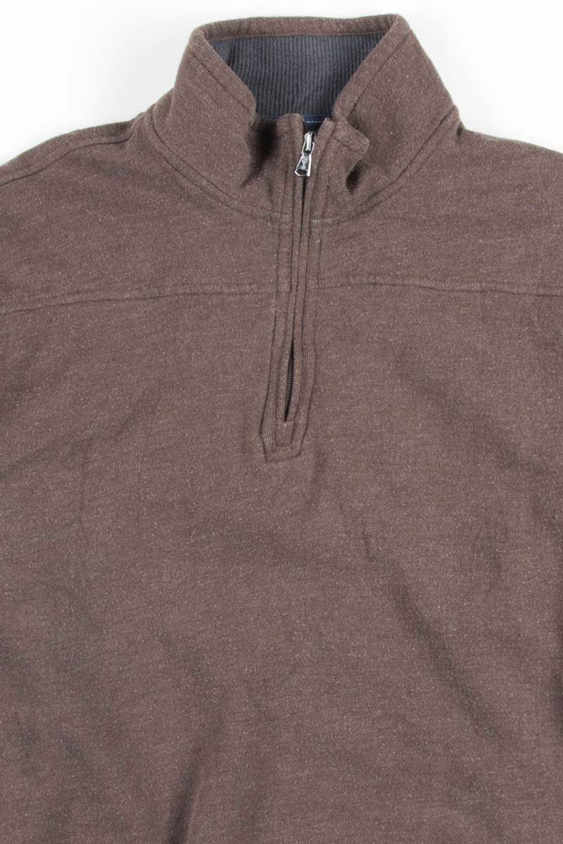 Brown Zip Up Sweatshirt
