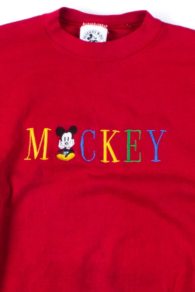 Red Mickey Sweatshirt
