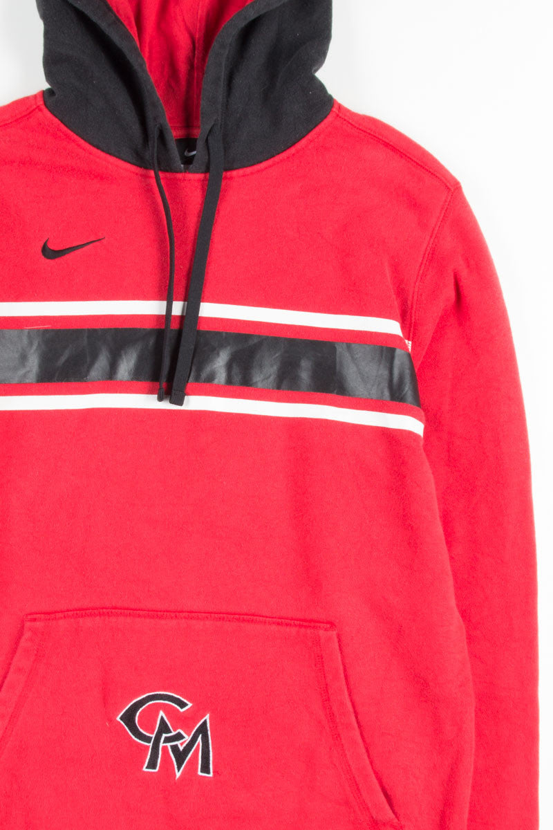 Red Striped Nike Hoodie