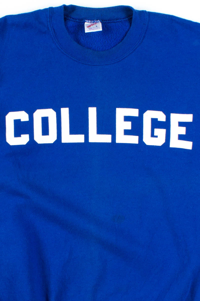 Royal Blue College Sweatshirt