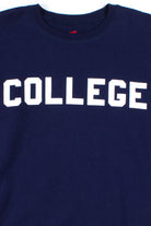 Navy College Sweatshirt 1