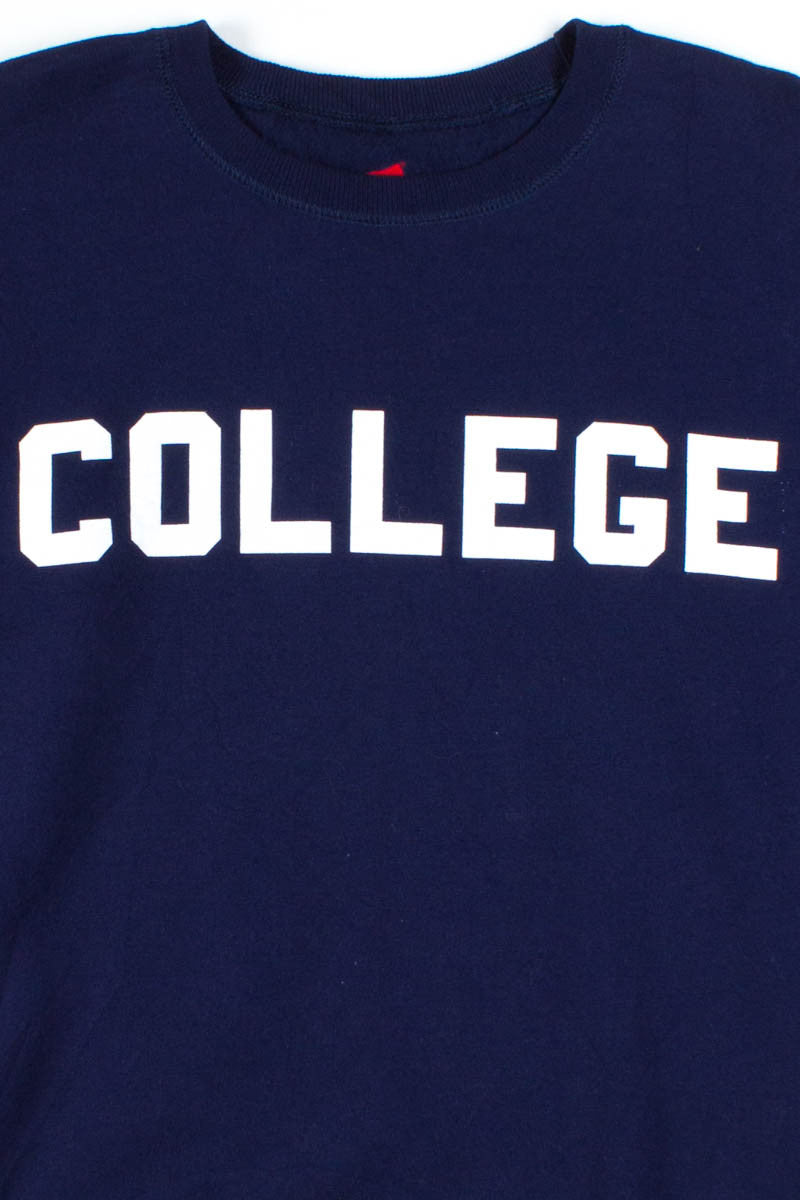 Navy College Sweatshirt 1