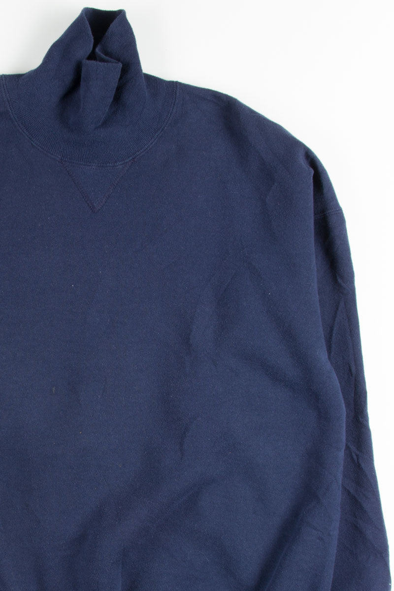 Navy Turtleneck Sweatshirt
