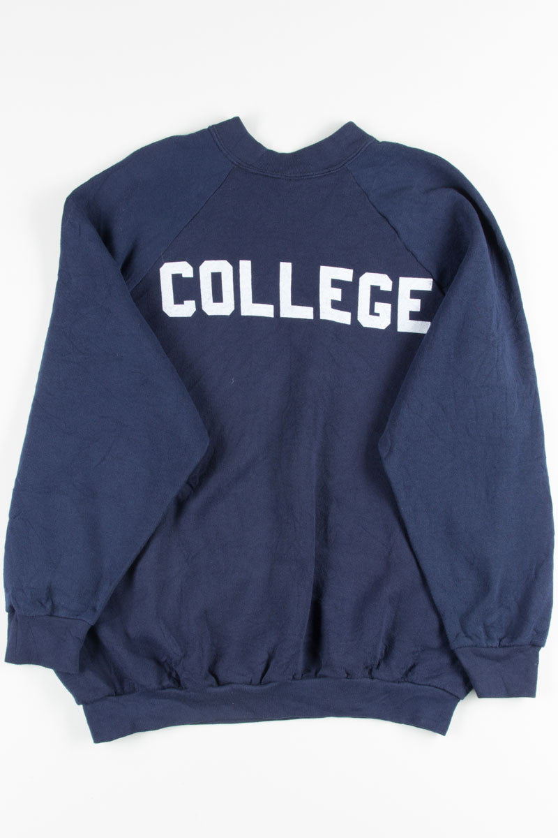 Navy College Sweatshirt 4