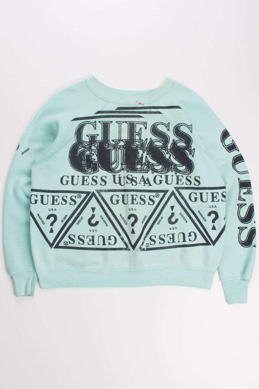 Bootleg Test Print Guess Sweatshirt