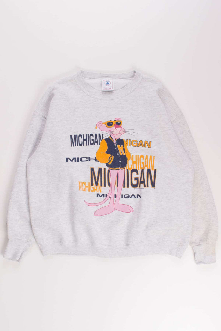 Michigan Pink Panthor Vintage Sweatshirt