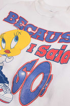 Tweety Bird Glitter Print Sweatshirt