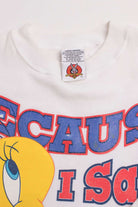 Tweety Bird Glitter Print Sweatshirt