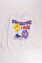 Tweety Bird Glitter Print Sweatshirt