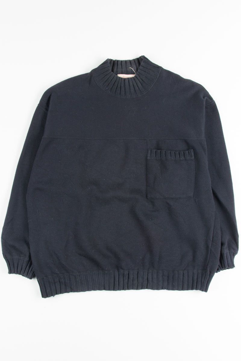 Black Pocket Sweatshirt