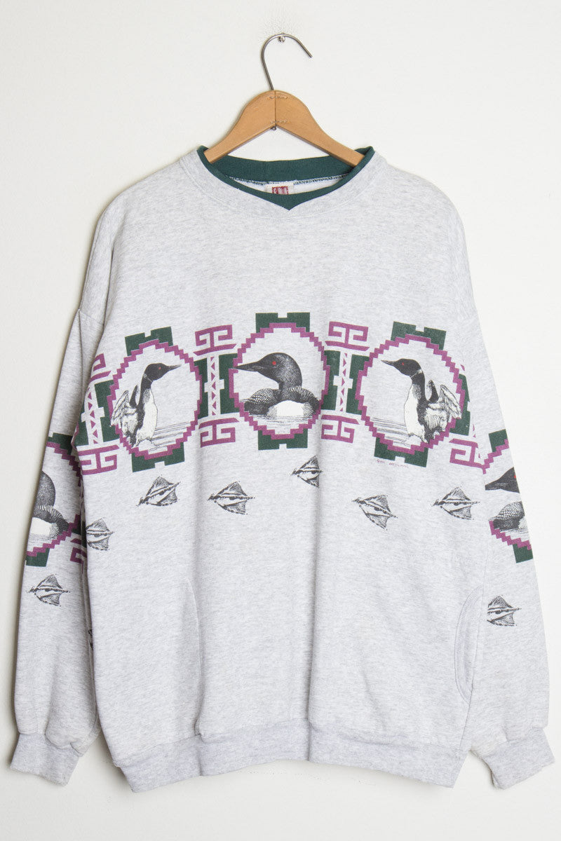 Vintage Loon Sweatshirt w/ Pockets