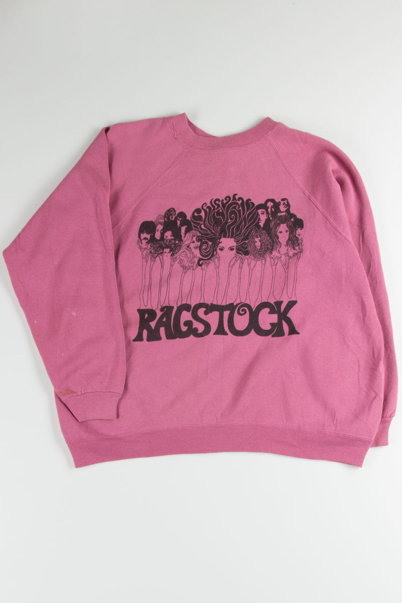 Mauve Ragstock Forest People Print Sweatshirt