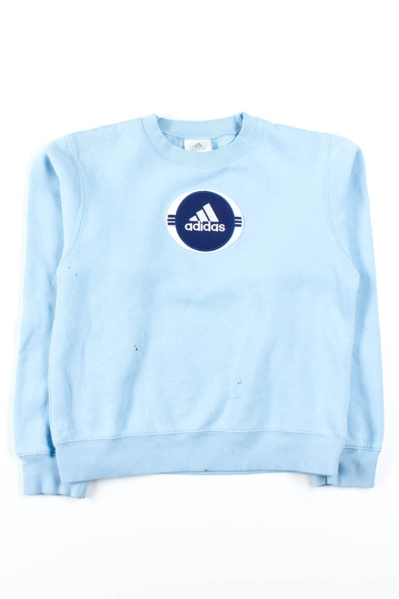 Y2K Baby Blue Adidas Sweatshirt