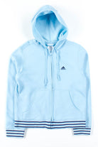 Light Blue Adidas Zip Hoodie