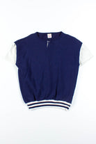 Navy Short Sleeve Sweatshirt