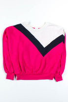 Fuschia Color Block Sweatshirt