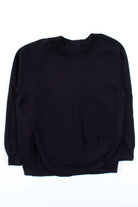 Black Crochet Collar Sweatshirt