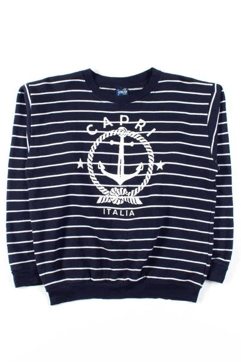 Capri Italia Striped Sweatshirt